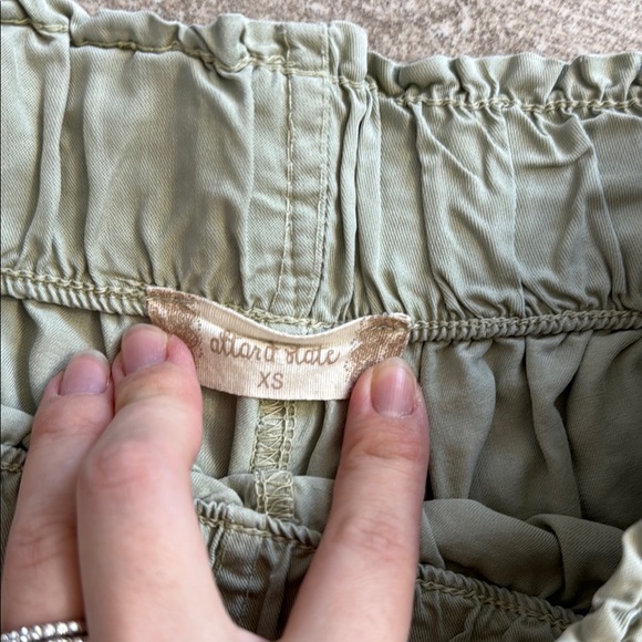Altar'd State High Waist Green Shorts - Picture 3 of 4